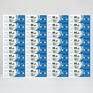 شیت لیبل 70 - 50 سلفون مات (جنس لیبل - نیمه مات)